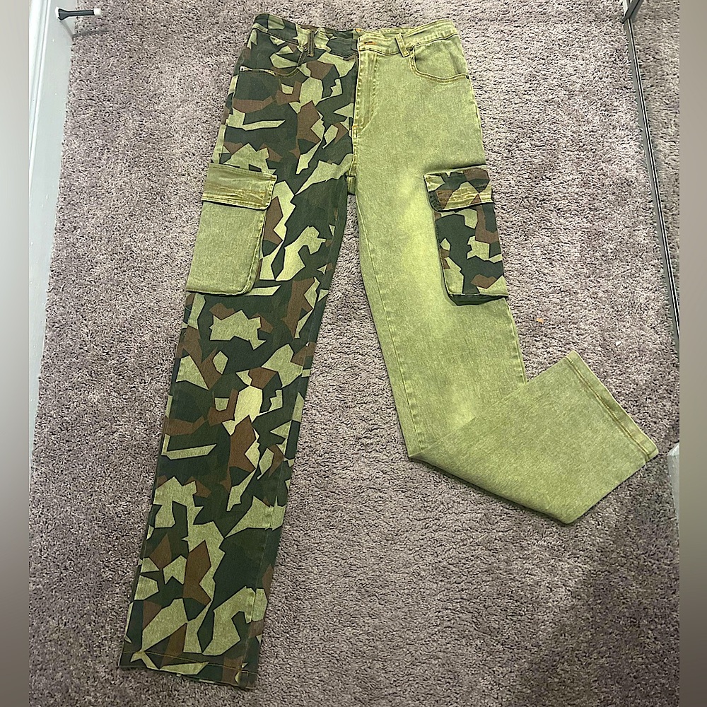 Two-Tone Camo Jeans